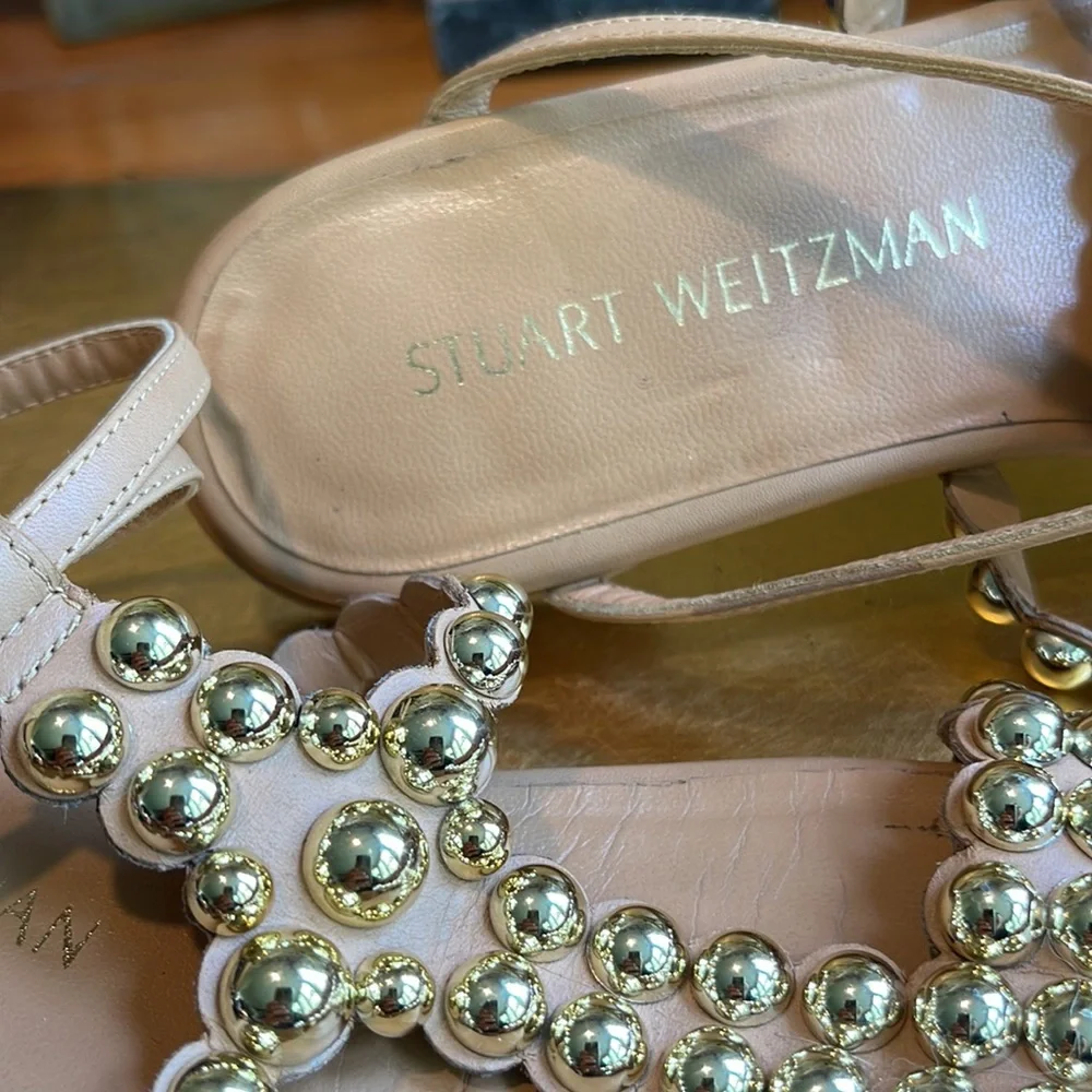 Stuart Weitzman Tini T-Strap Sandals - Picture 7 of 15